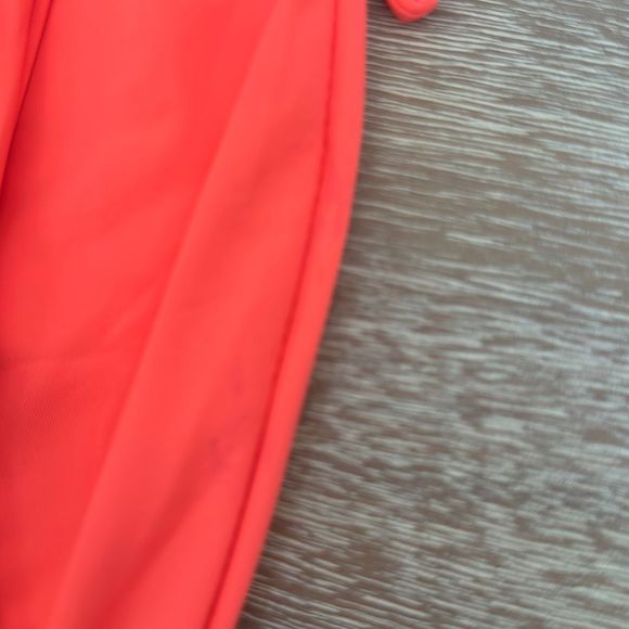 Good American Tiny Ties Bikini Bottom Hot Coral Size 2 - Picture 13 of 13